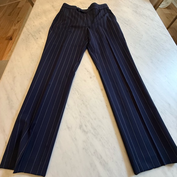 Ralph Lauren Navy Pinstripe Trousers (Brand New without Tag) - Picture 2 of 7